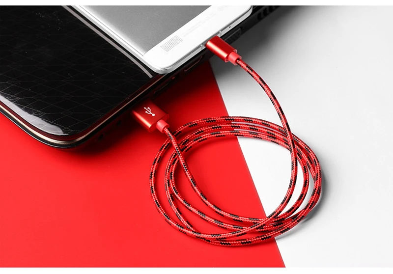 USB кабели для мобильных телефонов Apple IPhone X с нейлоновой оплеткой для Android type-c зарядный кабель для huawei p20 Lite Honor Micro USB шнур