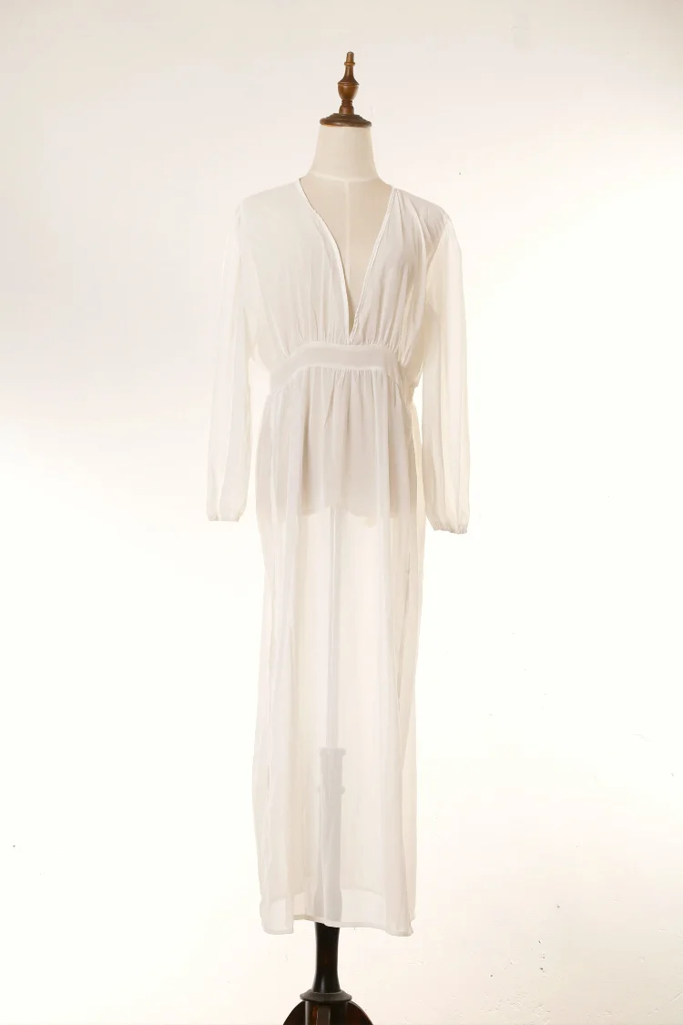 Women's Long Maxi Dress Bikini Swimsuit Bathing Suit Cover up Swimwear Kimono Jacket Cardigan Robe Beachwear