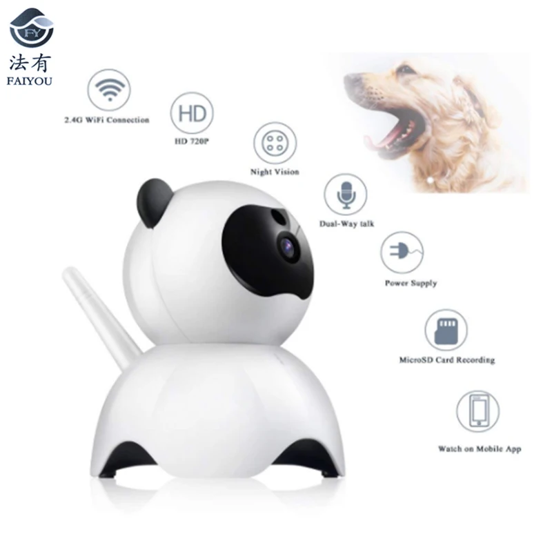 

New Pet WIFI Mini Cute Camera IP P2P CCTV Cam H.264 Real Time Remotely Monitoring 1080P/720P Kid Surveillance Monitor IR Night