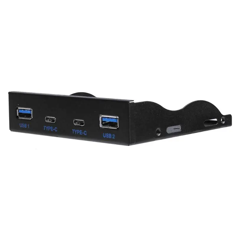 

Desktop PC Front Floppy Drive 2xUSB3.0 + 2xType-C Port Extender Panel 19/20Pin Front Panel for Windows XP/Vista/2003/2008/7/8