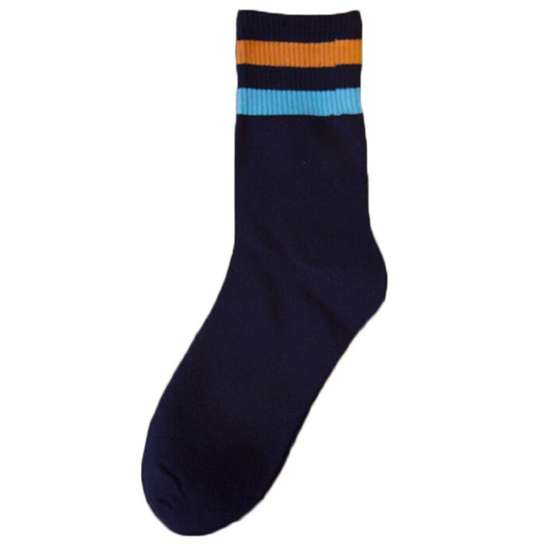 5 цветов, мужские Разноцветные полосатые хлопковые носки, носки для мальчика, Новое поступление
