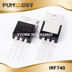 10 шт. Бесплатная доставка IRF740 IRF740PBF MOSFET N-Chan 400 в 10 ампер К-220 новый оригинальный IC