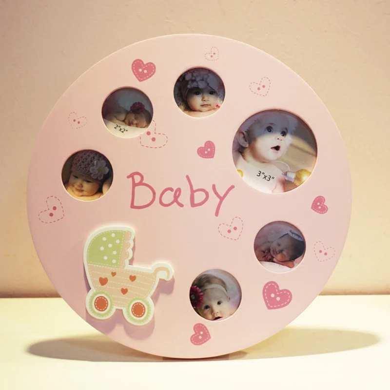 حار بيع أحدث خشب متين الكرتون الإبداعية الأطفال إطار صور مجموعة الطفل صور اكسسوارات الديكور ل هدية عيد ميلاد