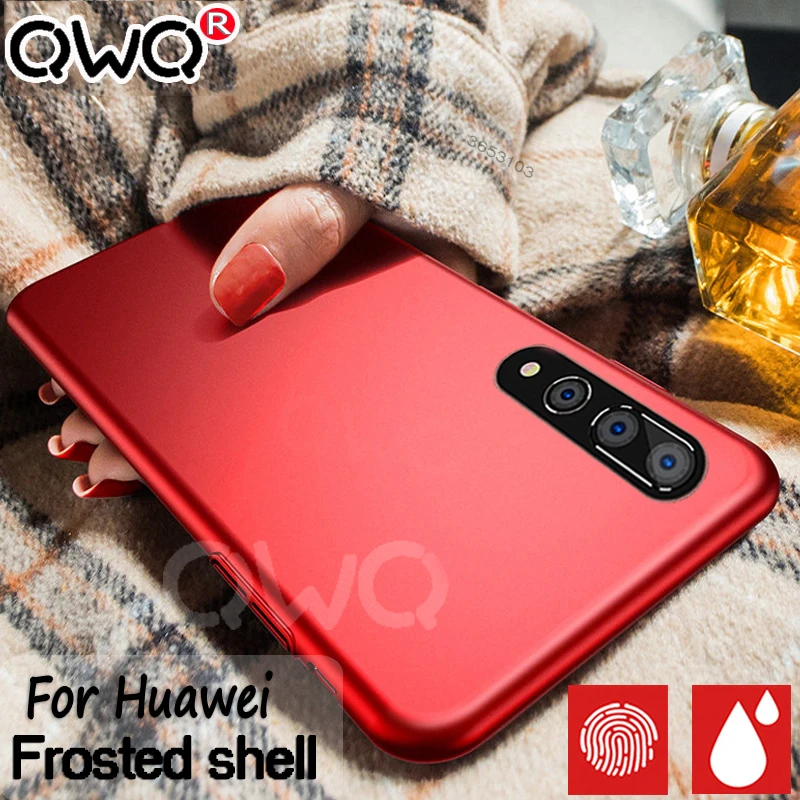 

Simple Plain Ultra thin Phone case For Huawei P20 Mate 10 Lite Pro P9 P10 Lite PC protective back cover For Honor 10 10V 9 Lite