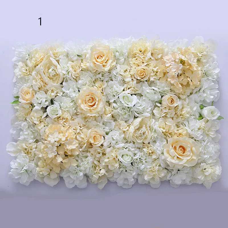 New Arrival Silk Flower Wall Backdrops Rose Hydrangea For Wedding
