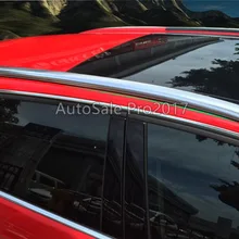 Высокое качество алюминиевого сплава рейлинги стойки Боковые Бары украшения Накладка для Audi A3 крышка 2* стайлинга автомобилей