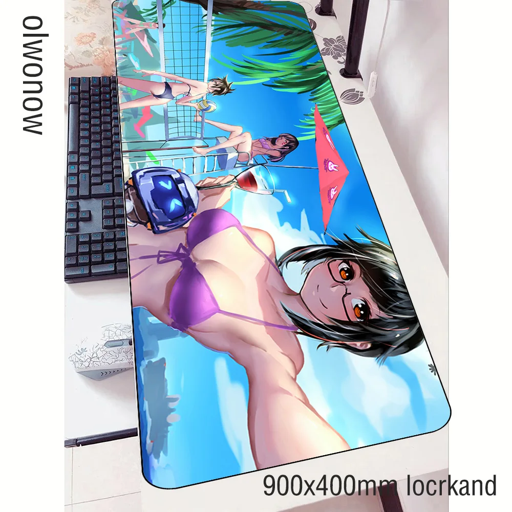 Коврик для мыши overwatch геймер милый 90x40 см notbook игровой коврик Большой 3d ПК