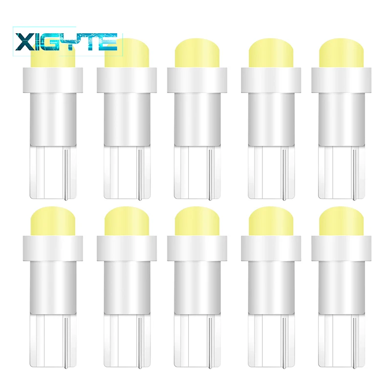 

10pcs Car Interior T5 led 1 SMD led Dashboard Wedge 1LED Car Light t5 Bulb Lamp led t5 12v Yellow/Blue/green/red/white led