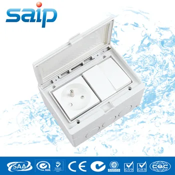 

SP-FR2S *IP55* Waterproof Wall Switch & Socket / Two-position Switch with One French Style Socket (16A 250V)