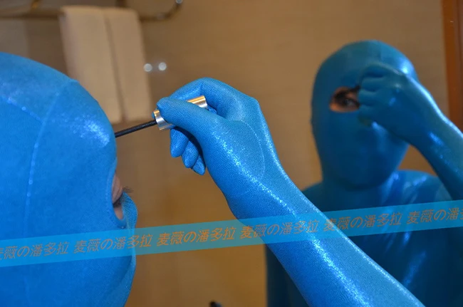 (MW101) Mywayfashion Роскошная Настройка всего тела маленькая точка шаблон лайкра Zentai