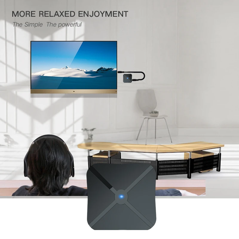 CALETOP 4,2 Bluetooth адаптер 2 в 1 Bluetooth передатчик для телевизора с RCA кабелем беспроводной приемник 3,5 мм AUX Стерео HIFI музыка