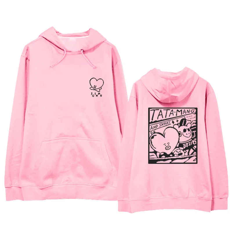 2019 BTS Kpop Love Yourself Hoodie Sweatshirt Ms./Men BTS V with Style Hoodie Ladies/Men Spring and Autumn Street Apparel