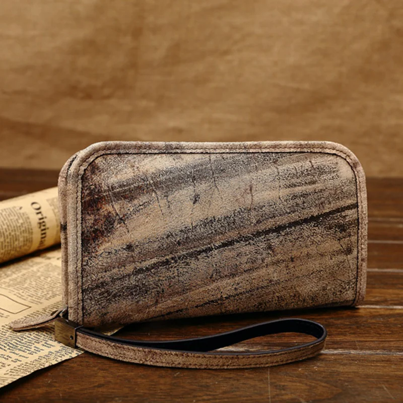 

Very Special Leather Zipper Clutch wallet Zipper hand bag for men and women Credit Card Wallet Holder