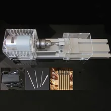Brand New DC 24V Mini Lathe Beads Machine Woodworking DIY Lathe Polishing Cutting Drill Rotary Tool