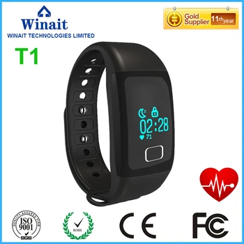 

Winait waterproof T1 smart bracelet with tracking heart rate sleep management long standby
