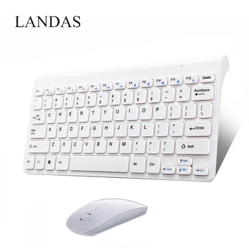 

Landas Portable Wireless Mouse Keyboard Combo For Smart TV Desktop Computer Keyboard And Mouse Wireless For Samsung Win XP 7 8