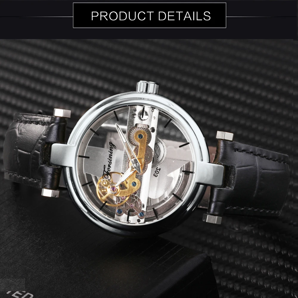 Forsining ponte de ouro relógio masculino marca