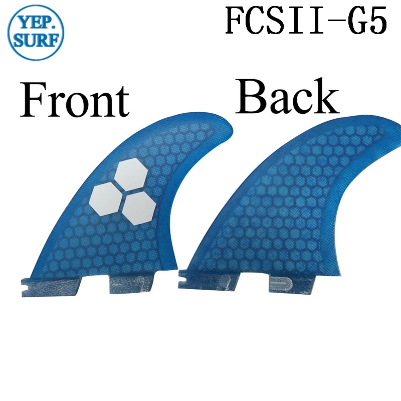 Плавники для серфинга FCS2 G5 плавник сотовый плавник для доски для серфинга синий цвет плавник для серфинга Quilhas thruster аксессуары для серфинга