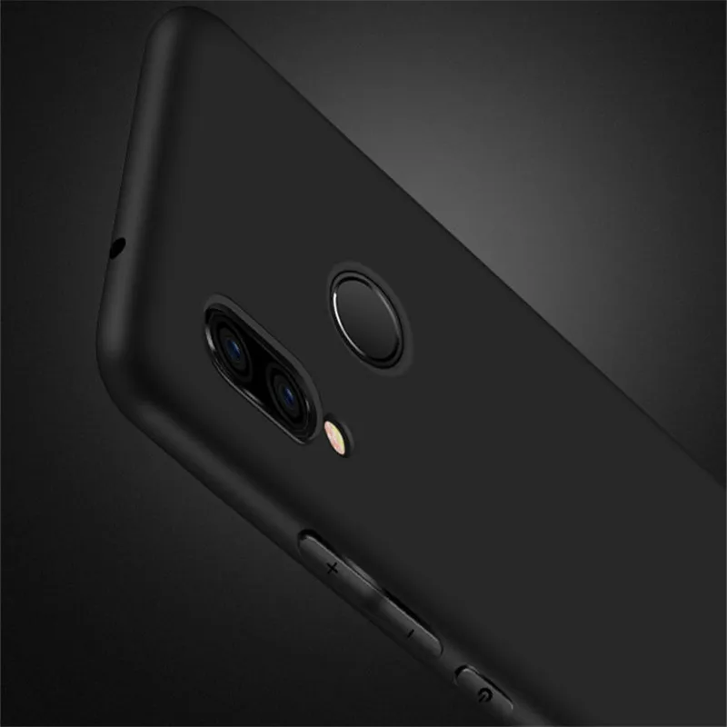 Black Silicone case for huawei P20 Lite case (1)