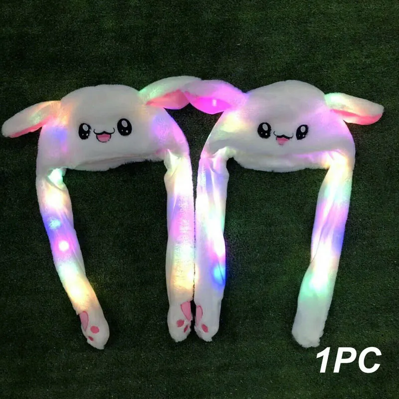 

Rabbit Ear Hat Can Move Airbag Magnet Cap Plush Toy Gifts HSJ88