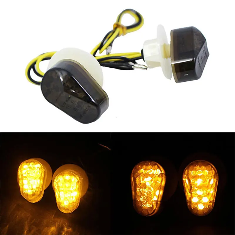 2Pcs Motorcycle Motorbike LED Turn Signal Light Lamp Bulbs for Yamaha 12V