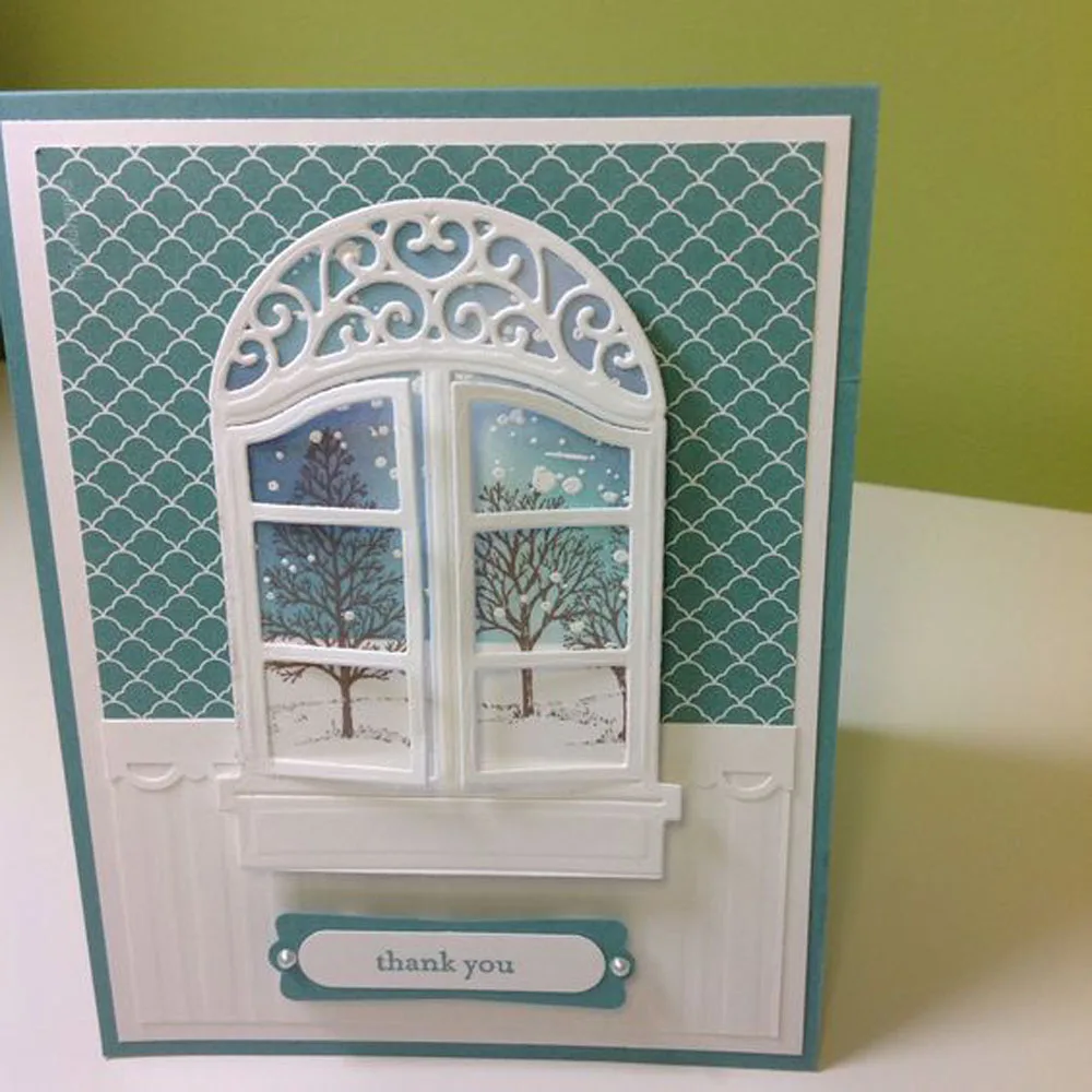 window flower Metal Cutting Dies Scrapbooking Craft Die cuts Card make