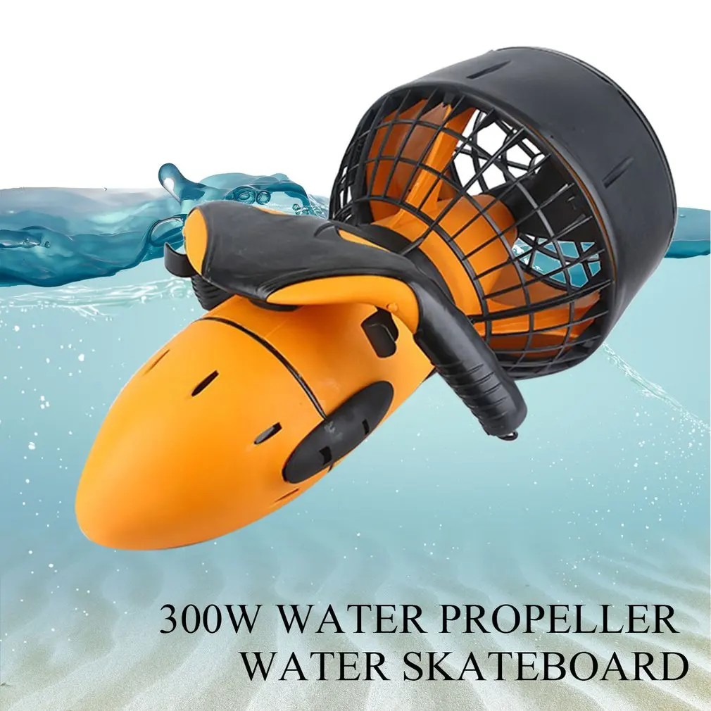 Clearance Waterproof 300W Electric Underwater Scooter Water Sea Dual Speed Propeller Diving Pool Scooter Water Sports Equipment US/EU 1