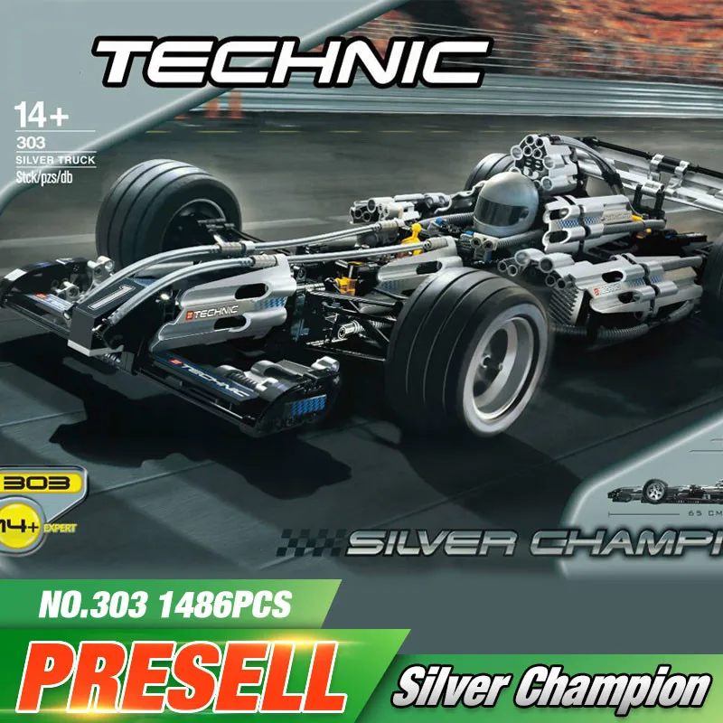 

2017 1486Pcs The Ultimate Sliver Champion F1 Racing Car Yile Technic Series Set Educational Building Blocks Bricks Boy Toys