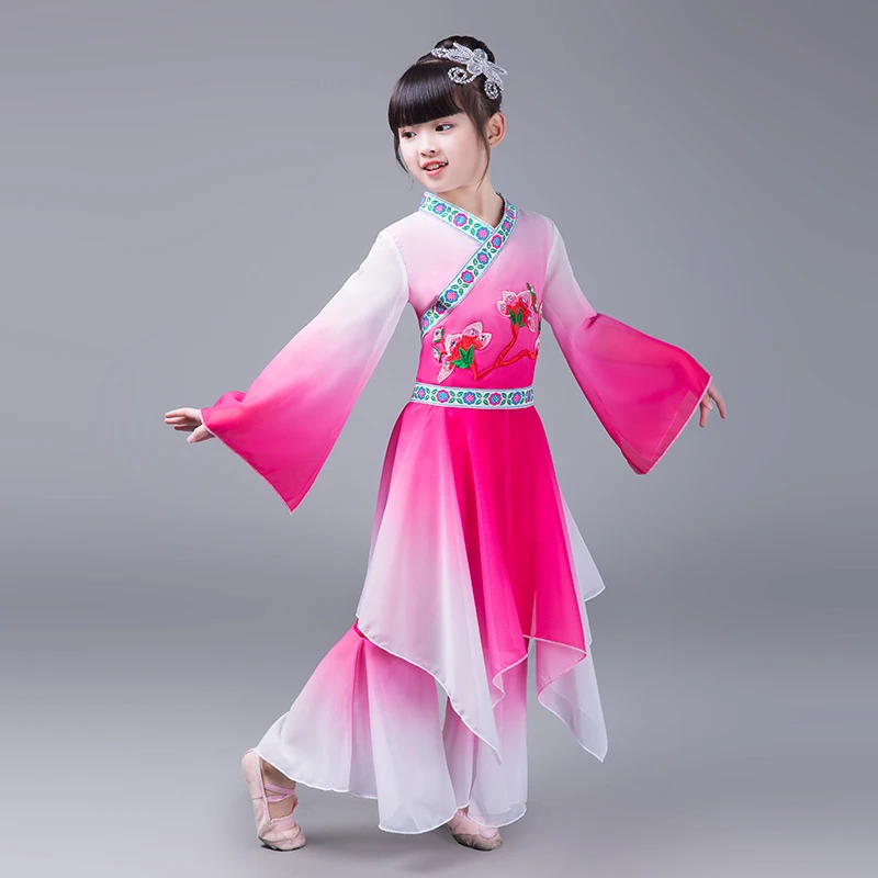 Китайский стиль стиль детский hmong классический танцевальный костюм s Зонтик для девочек танцевальный костюм национальный танцевальный костюм