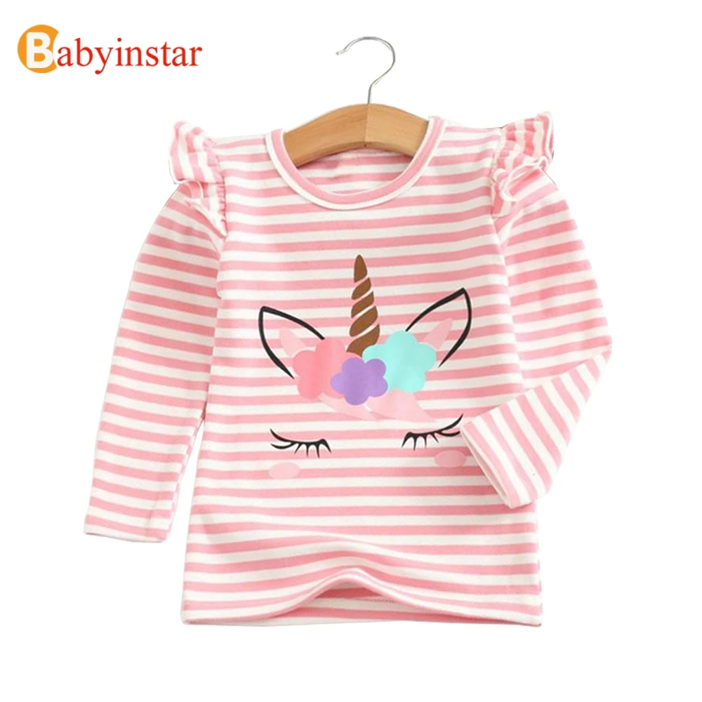 Babyinstar 2018 Girls Long Sleeve Printing Cartoon Pattern T shirt ...