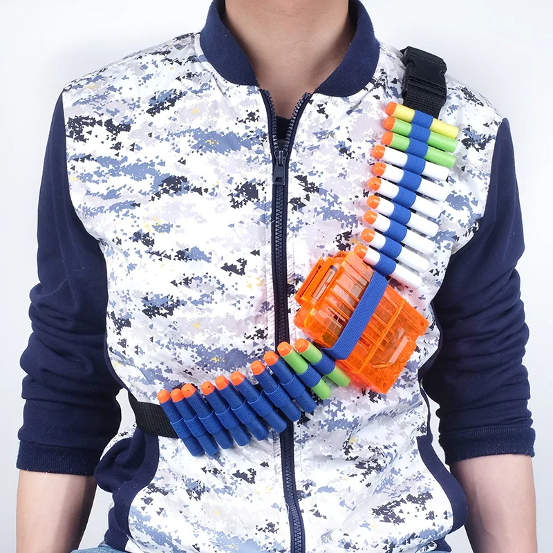 Toy Red For Nerf Bullet Belt Sniper Rifle Bullets Darts For Nerf Mega