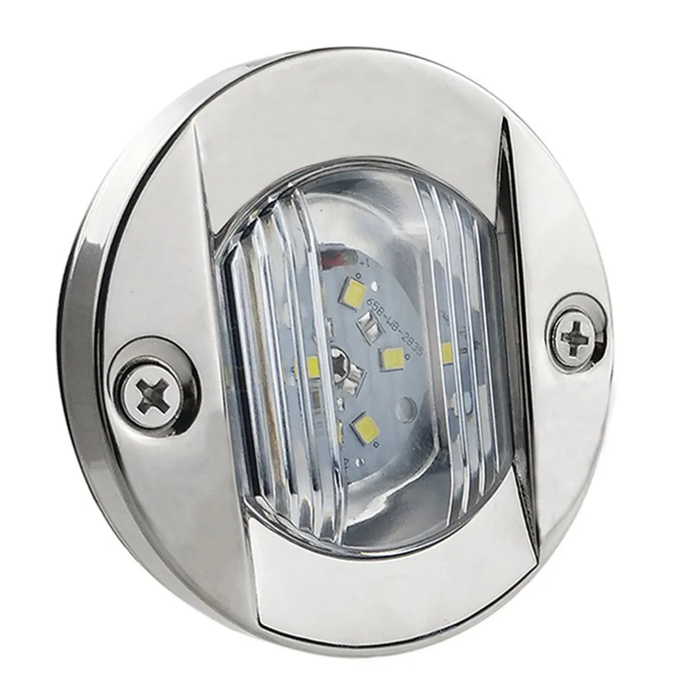 

12V LED Marine Boat Yacht Light Stainless Steel Round Shaped Anchor Stern Light Waterproof Boat Taillight