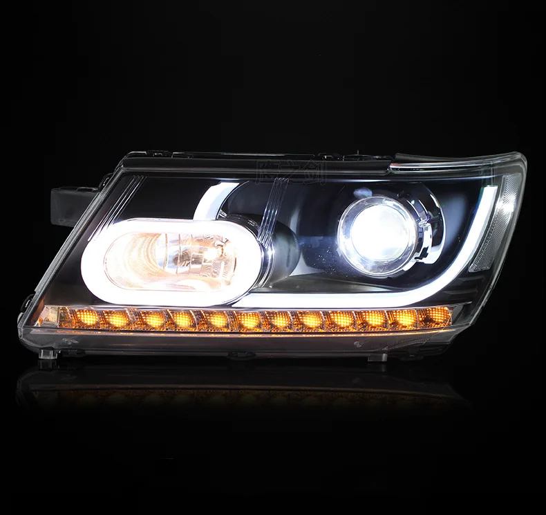 Автомобильный Стильный чехол для Dodge Journey фары 2009- Journey светодиодные фары головного света led drl проектор фары hid Bi-Xenon