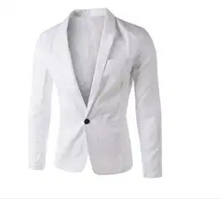 Мужская мода случайные Корейской версии небольшой костюм один кусок высокого качества Европейский Американский бизнес случайный пиджак