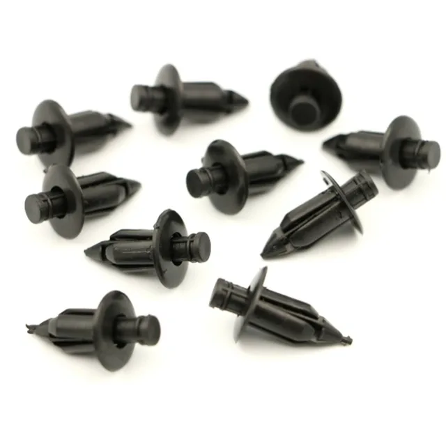 Unique Bargains 4mm Hole Square Plastic Push Screw Rivet Fairing Panel  Fixings Clips 100Pcs