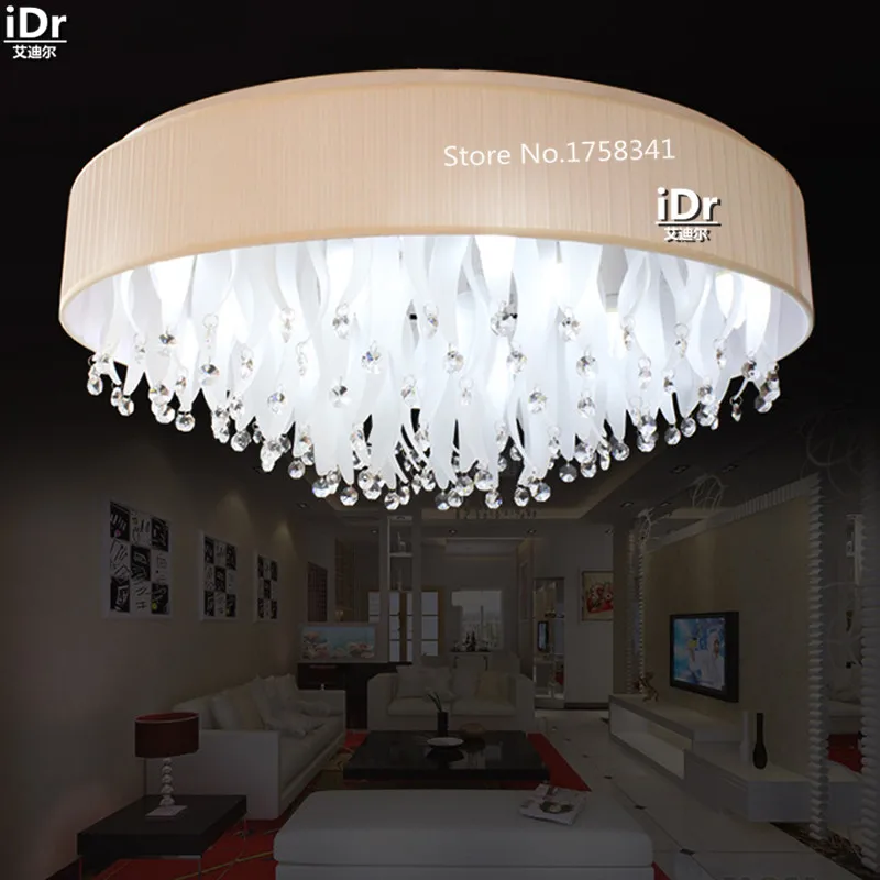 New Design led round Ceiling Lights crystal lamp living room romantic restaurant | Освещение