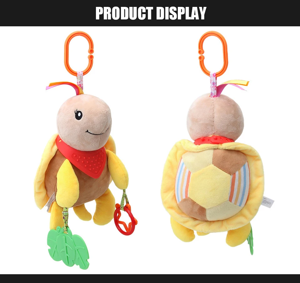 Детские мультяшный колокол куклы детские плюшевые игрушки с Прорезыватель Кольца бумажные вытяжное кольцо автомобиль и кровать подвесные