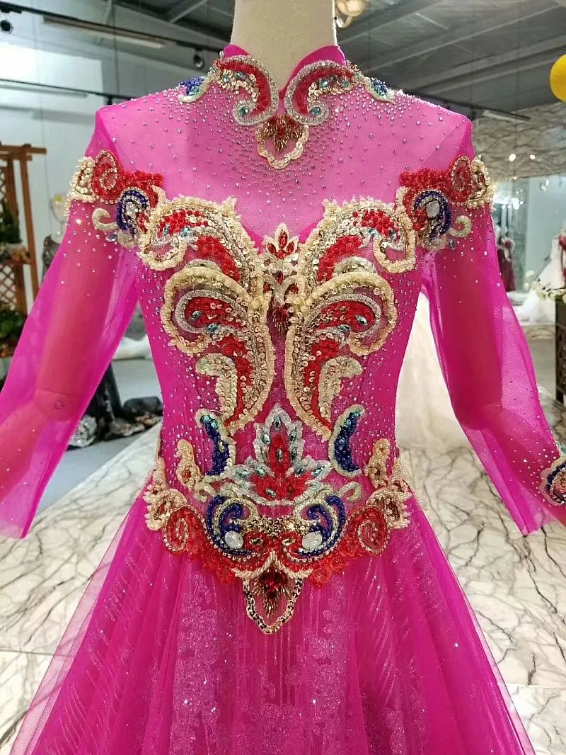 AIJINGYU свадебное платье индийский с длинными рукавами экзотические новые свадебные платья больших размеров 2 шт. Великобритании Неф