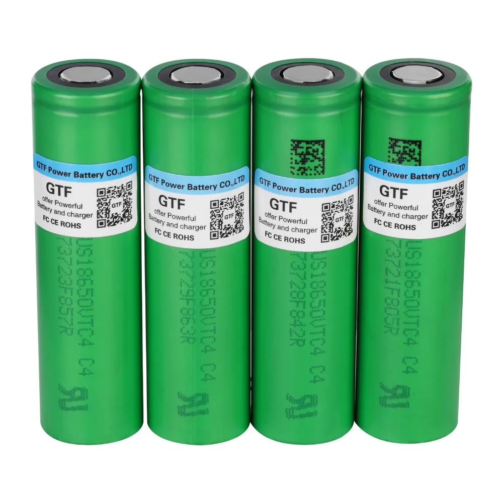 

18650 Battery 3.6V 2100mAh VTC4 Rechargeable Li-ion Battery 30A US18650 C4 for E-cigarette LED Torch Flashlight Toy Accumulators