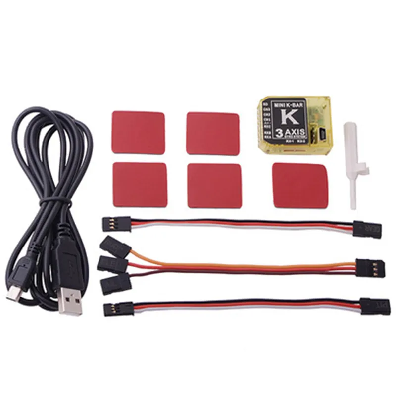 Радиоуправляемый вертолет Gyro-VBar 5.3.4pro Big KBAR K8 Flybarless 3 Axis Gyro System V-BAR для