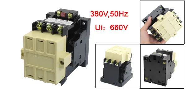 CJ20-40 Motor Control 55A 380V 50Hz Coil 3 Pole 2NO 2NC AC Contactor