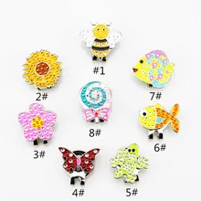 Блестящий Магнитный Golf marks Алмазный зажим для шляпы для гольфа с шариковым маркером гольф использовать 8 видов стилей для мужчин и женщин