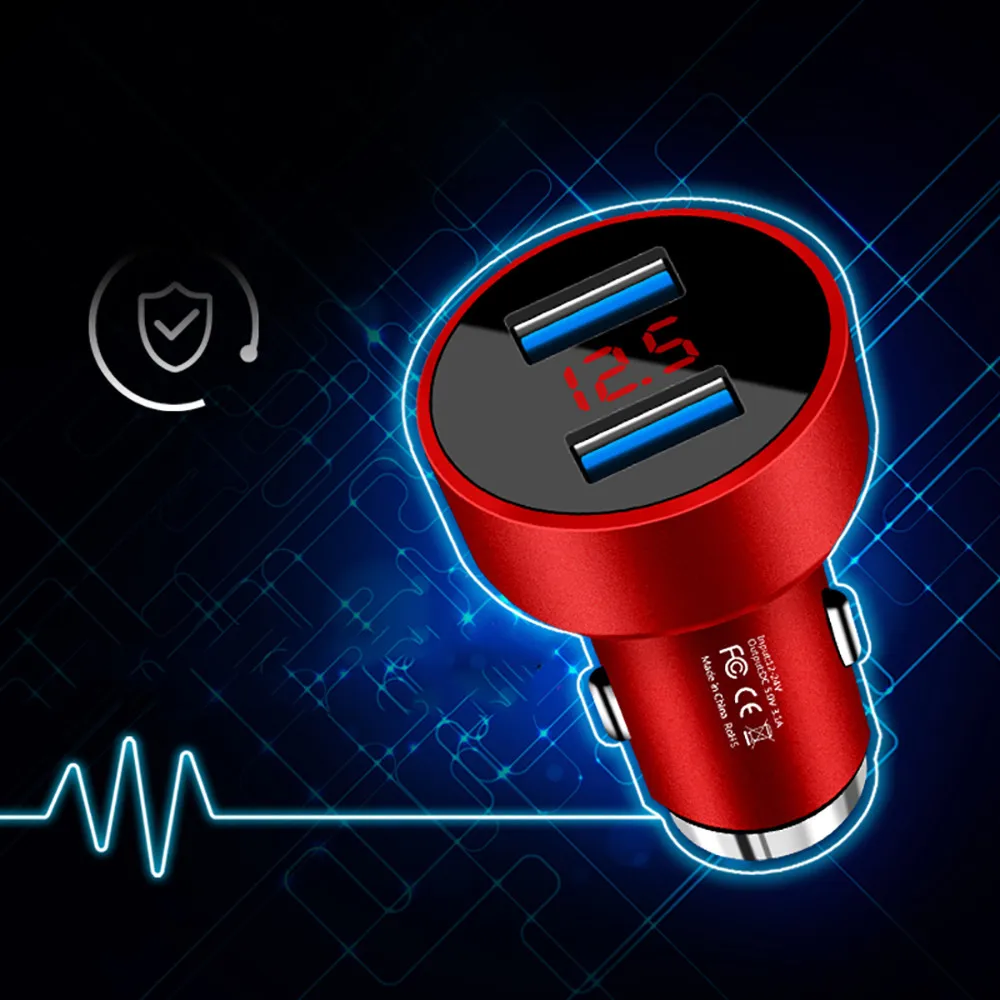 Новые автомобильные аксессуары 3.1A двойной USB профессиональное автомобильное