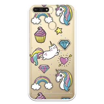 

Stand case Unicorn Cupcake WP004 costume drawing for Huawei Y6 2018