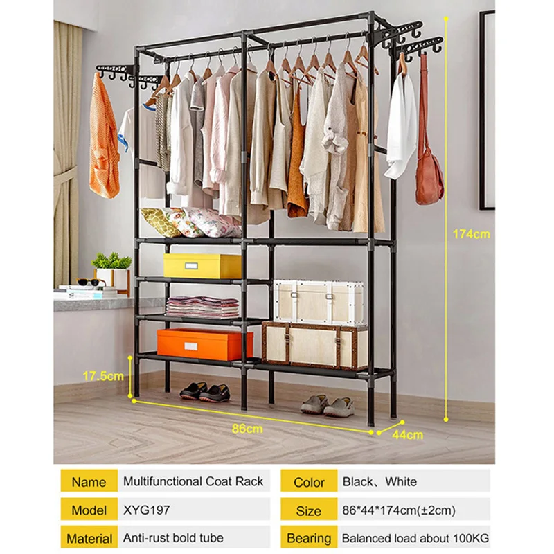 صف مزدوج متعددة طبقة معطف رف الجمعية نوم شنقا الملابس أحذية تنظيم تخزين الرف الأزياء المنزل خزانة الأثاث صف مزدوج متعددة طبقة معطف رف الجمعية نوم شنقا الملابس أحذية تنظيم تخزين الرف الأزياء المنزل خزانة الأثاث