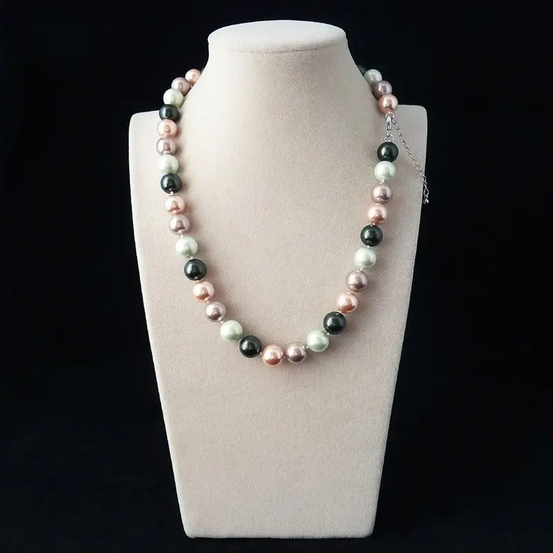 

0476 color fashion shell pearl necklace