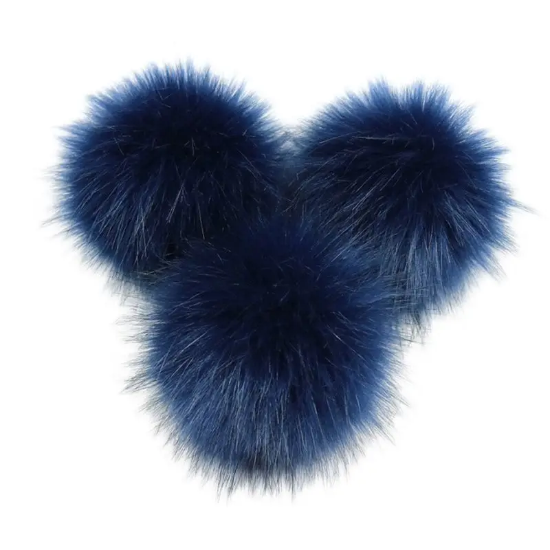 

16 Colors 8/10cm DIY Artificial Faux Mink Fur Fluffy Pompom Ball Solid Color For Knitting Hat Shoes Scarves Bag Handbag Charms O