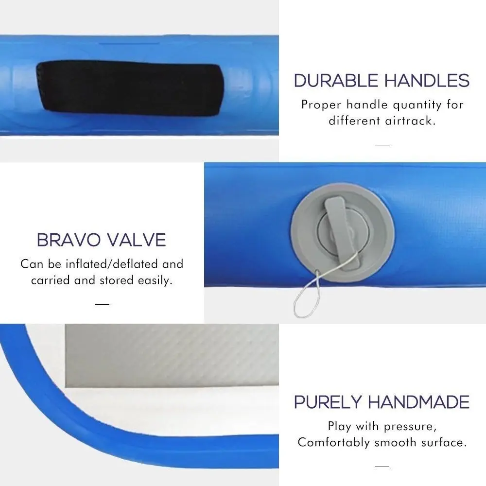 نفخ الجمباز AirTrack تراجع الهواء المسار الطابق الترامبولين الهواء الكهربائية مضخة للاستخدام المنزلي/التدريب/التشجيع/الشاطئ