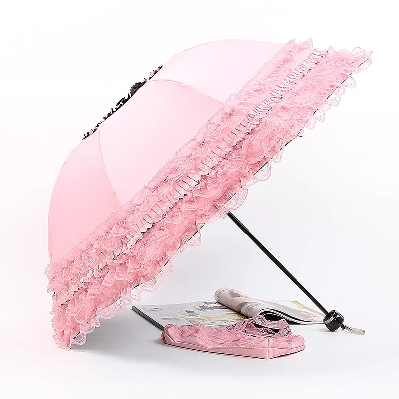 2018 Fashion New Shade Umbrella Lady Creative Lace Umbrella Sun
