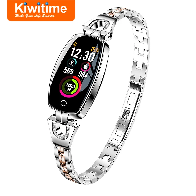 

KIWITIME KB18 Women Smart Watch Fitness Bracelet Activity Tracker Band Heart Rate Blood Pressure Monitor Wristband for Lady Girl
